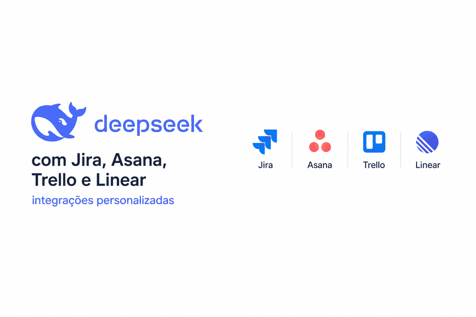 DeepSeek com integrações personalizadas para Jira, Asana, Trello e Linear